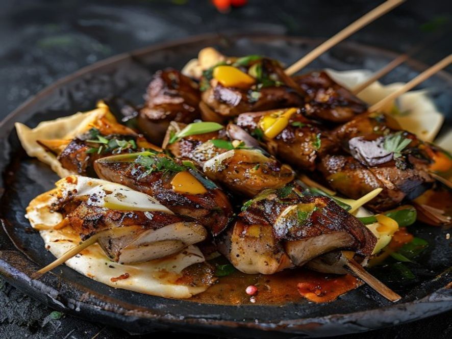 Brochetas de Pollo Satay