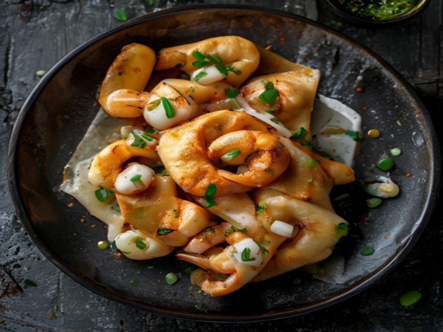 Empanada de Camarón y Queso Mantecoso