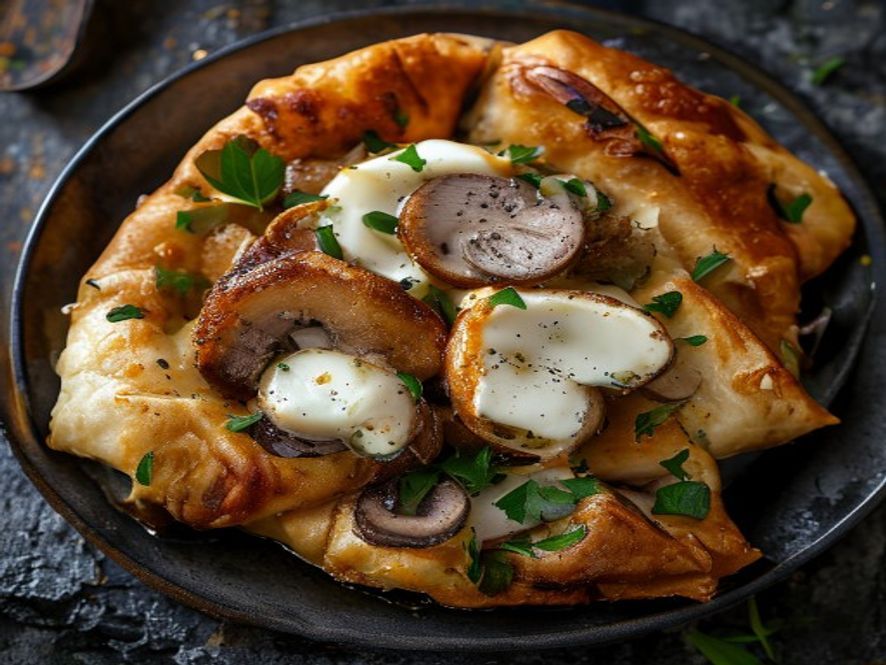 Empanada de Champiñón y Queso Mantecoso